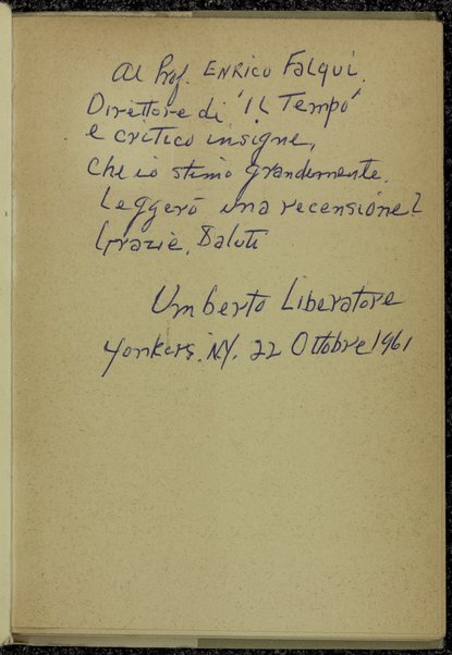 Le ultimissime : cinquantadue liriche / Umberto Liberatore