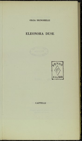 Eleonora Duse / Olga Signorelli