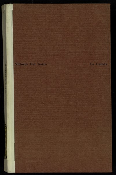 La cabala : tre racconti napoletani / Vittorio Del Gaizo