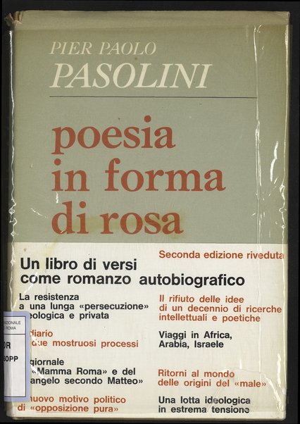 Poesia in forma di rosa : 1961-1964 / Pier Paolo Pasolini