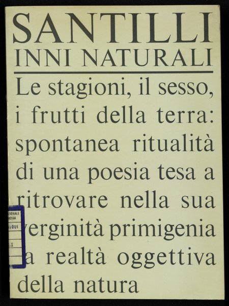 Inni naturali / Lamberto Santilli