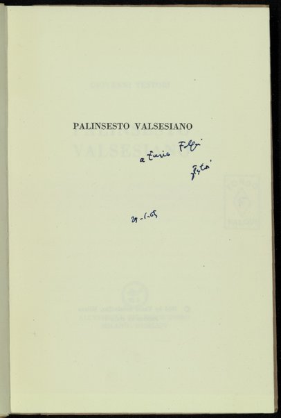 Palinsesto valsesiano / Giovanni Testori
