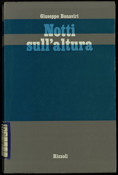 Notti sull'altura / Giuseppe Bonaviri