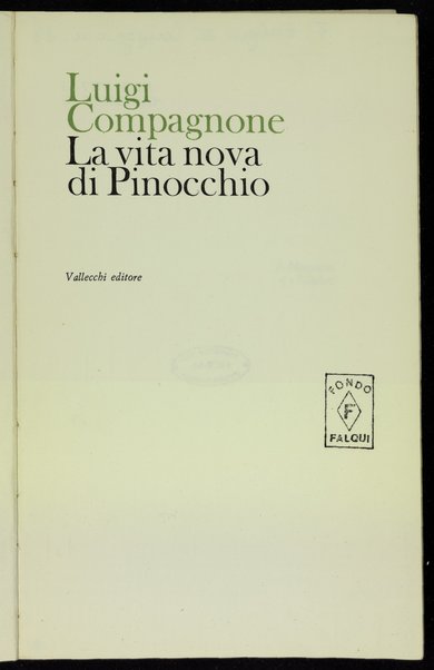 La vita nova di Pinocchio / Luigi Compagnone