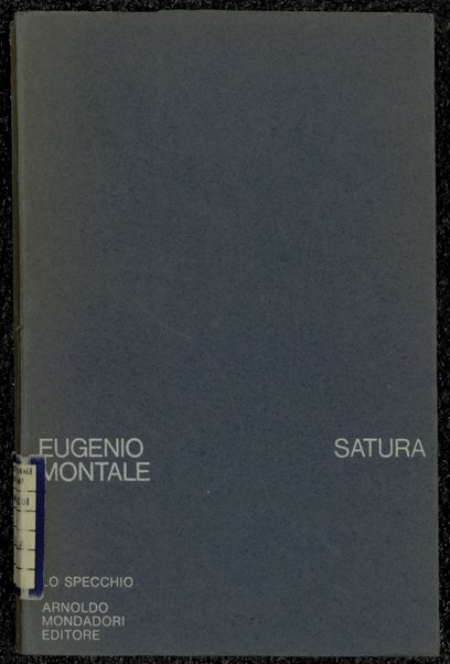 Satura : 1962-1970 / Eugenio Montale