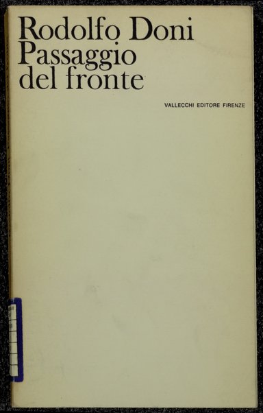 Passaggio del fronte : diario di un cinquantenne / Rodolfo Doni