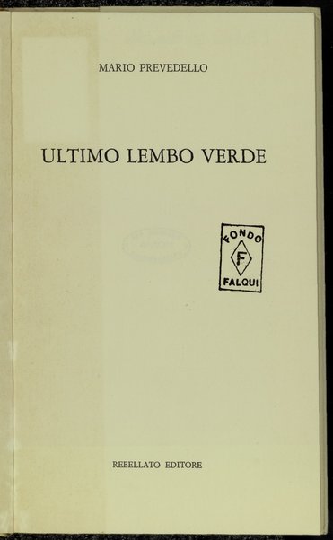 Ultimo lembo verde