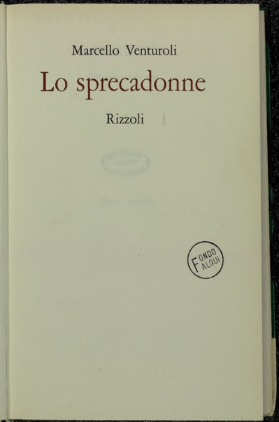 Lo sprecadonne / Marcello Venturoli