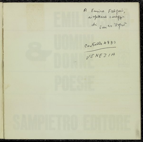 Uomini & donne : poesie / Emilio IsgrÃ²