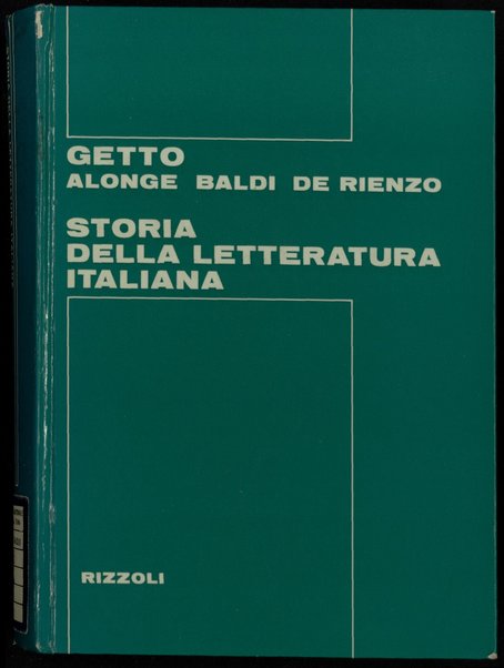 Storia della letteratura italiana / [a cura di] Giovanni Getto ... [et al.]