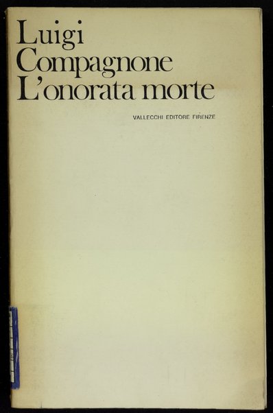 L'onorata morte / Luigi Compagnone