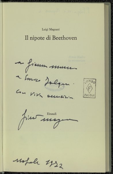 Il nipote di Beethoven / Luigi Magnani