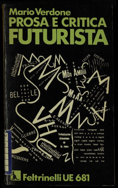 Prosa e critica futurista / antologia a cura di Mario Verdone