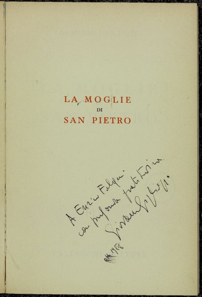 La moglie di San Pietro / Giovanni Gigliozzi