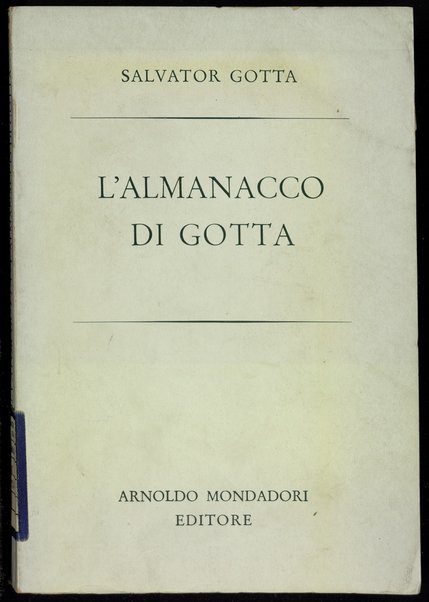 L' almanacco di Gotta / Salvator Gotta