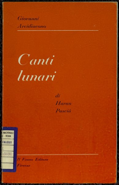 Canti lunari di Harun Pascia / Giovanni Arcidiacono