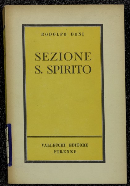 Sezione S. Spirito / Rodolfo Doni