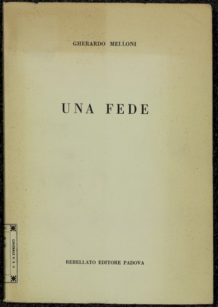 Una fede / Gherardo Melloni