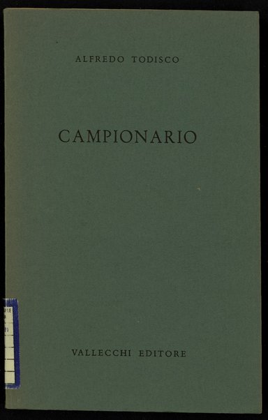Campionario / Alfredo Todisco