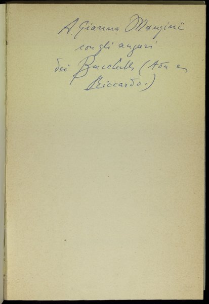 3: Giorni di vita e tempo di poesia / Riccardo Bacchelli