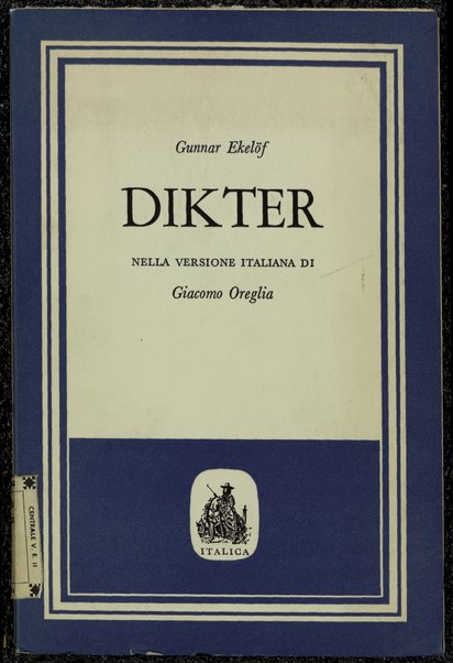 Dikter / Gunnar EkelÃ¶f ; nella versione italiana di Giacomo Oreglia