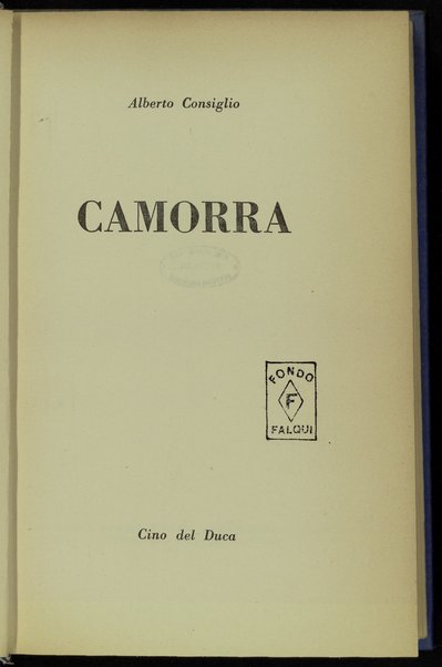 Camorra / Alberto Consiglio