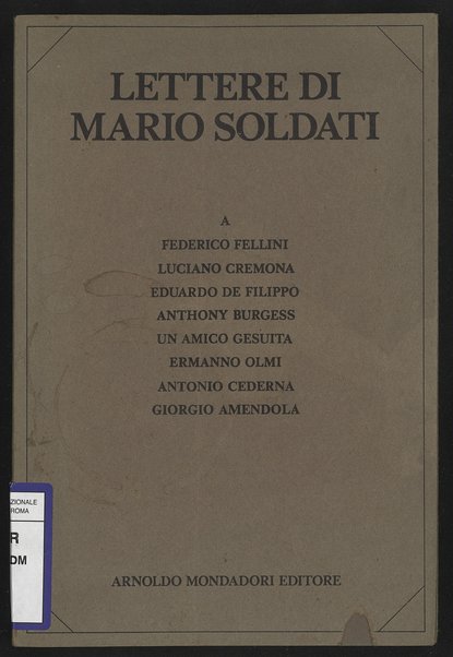 Lettere di Mario Soldati : dal 3-11-78 al 12-8-79