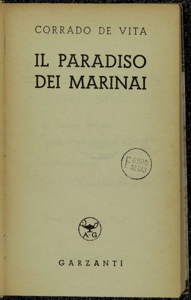 Il paradiso dei marinai / Corrado De Vita