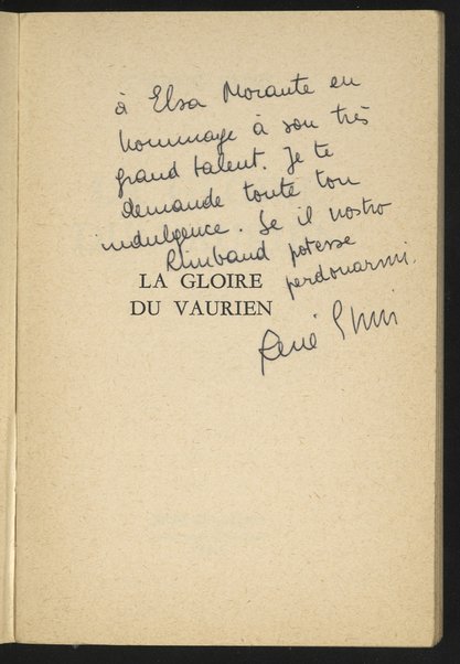 La gloire du vaurien : roman / Rene Ehni