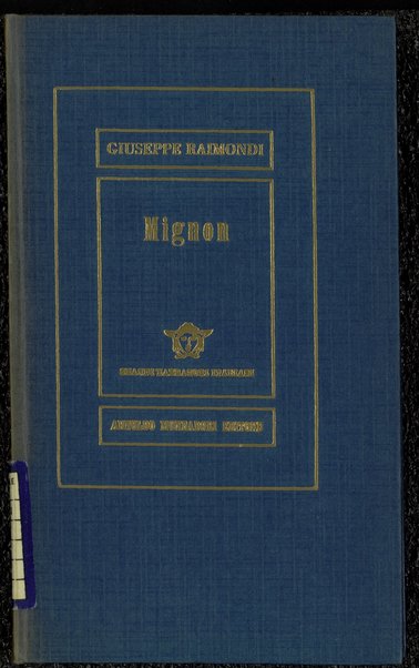 Mignon : racconti / di Giuseppe Raimondi