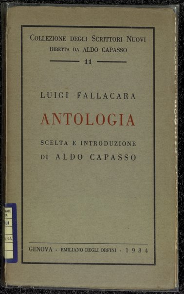 Antologia / Luigi Fallacara ; scelta e introduzione di Aldo Capasso e un disegno di Portnof