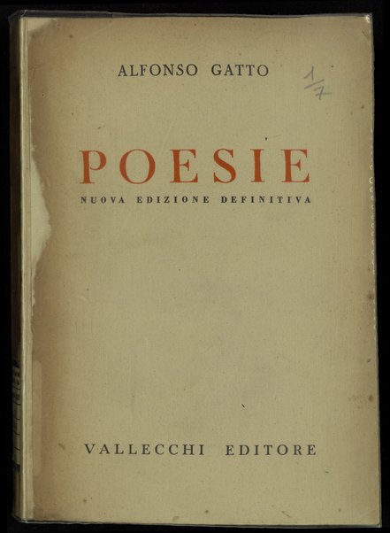 Poesie / Alfonso Gatto