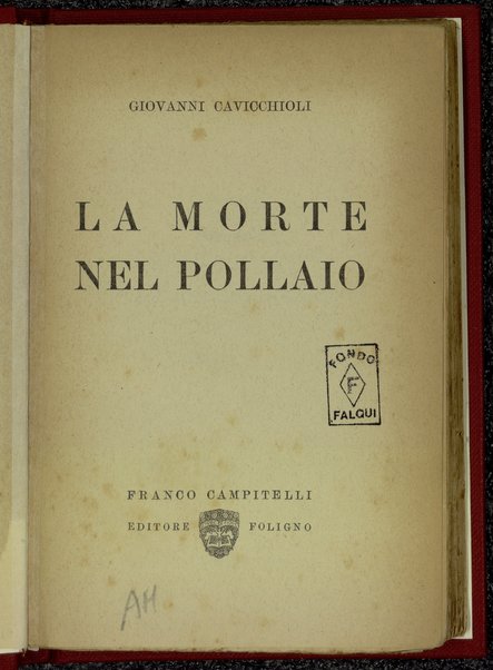 La morte nel pollaio / Giovanni Cavicchioli