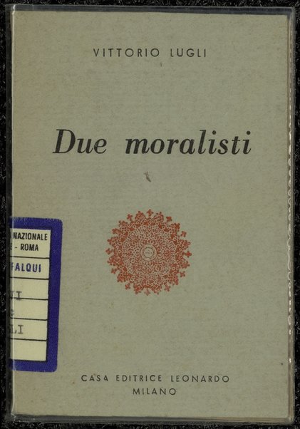 Due moralisti / Vittorio Lugli