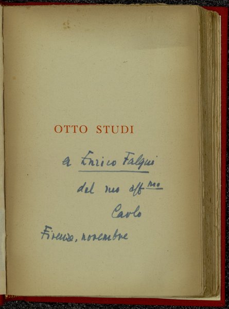 Otto studi /  Carlo Bo