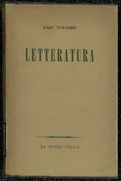 Letteratura / Ugo Tolomei