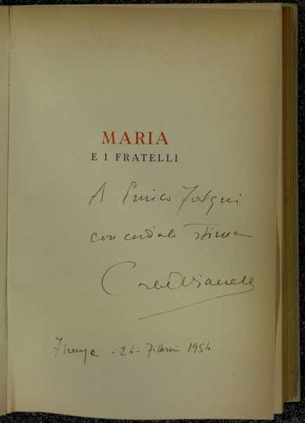 Maria e i fratelli / Carlo Alianello