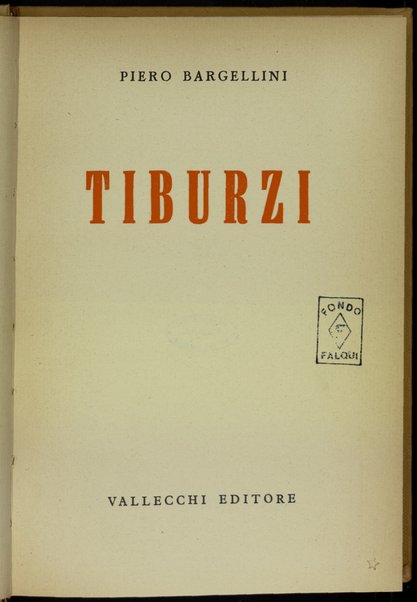 Tiburzi / Piero Bargellini