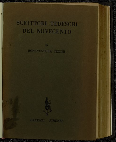 Scrittori tedeschi del Novecento / di Bonaventura Tecchi