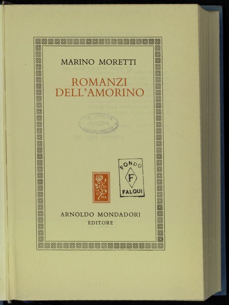 Tutte le novelle / Marino Moretti