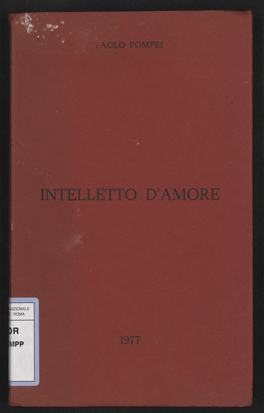 Intelletto d'amore / Paolo Pompei