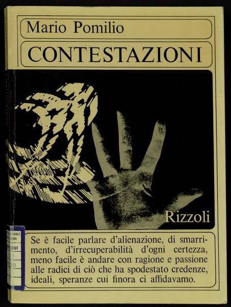 Contestazioni / Mario Pomilio