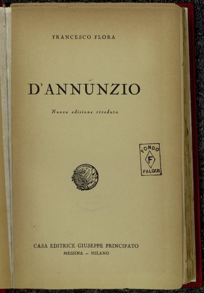 D'Annunzio / Francesco Flora